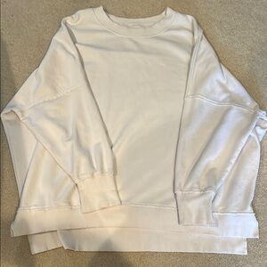 Women's White Aerie Crew Neck